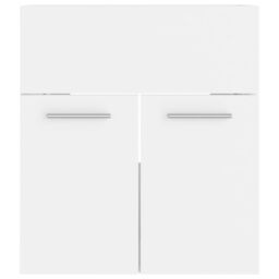Berkfield Home Bathroom Furniture Set White Engineered Wood - thumbnail 5