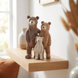 Garden Greatness Woodland Bear Family Ornament - Size: 1 Pack - thumbnail 1