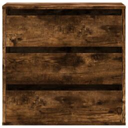 Berkfield Home Corner Chest of Drawers Smoked Oak 60x41x58 cm Engineered Wood in Brown - Size: 60 x 41 x 58 cm - thumbnail 4