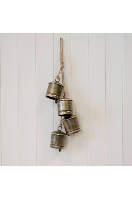 KDMD Metal Gold 4 Cowbell Hanging Garland - image 1