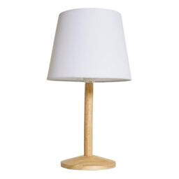 ValueLights Triston Light Natural Wood Table Lamp in Brown - thumbnail 2