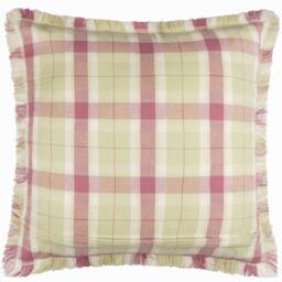 Voyage Maison Arrochar Tartan Woven Indoor/Outdoor Cushion in Purple - Size: 50 cm x 50 cm - thumbnail 3