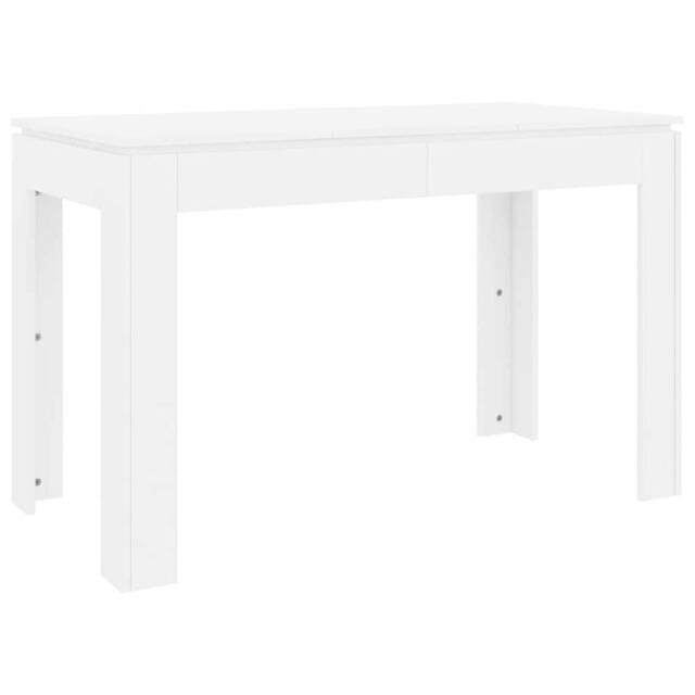 Berkfield Home Dining Table White 120x60x76 cm Engineered Wood - Size: 120 x 60 x 76 cm - image 1