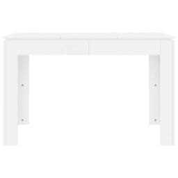 Berkfield Home Dining Table White 120x60x76 cm Engineered Wood - Size: 120 x 60 x 76 cm - thumbnail 4