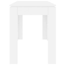 Berkfield Home Dining Table White 120x60x76 cm Engineered Wood - Size: 120 x 60 x 76 cm - thumbnail 5