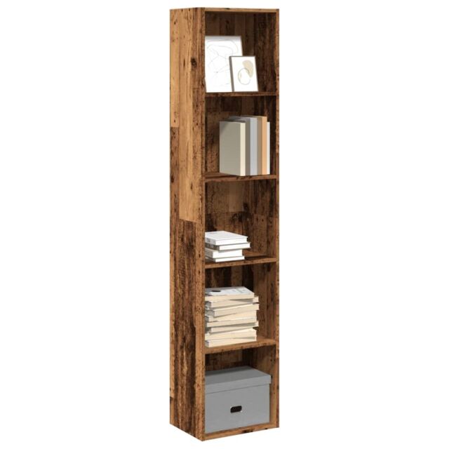 Berkfield Home Bookcase Old Wood 40x30x189 cm Engineered Wood in Brown - Size: 40 x 30 x 189 cm - image 1
