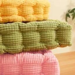 Havendro Pink Chair Booster Pad Cotton Thick Firm Seat Cushion - thumbnail 2