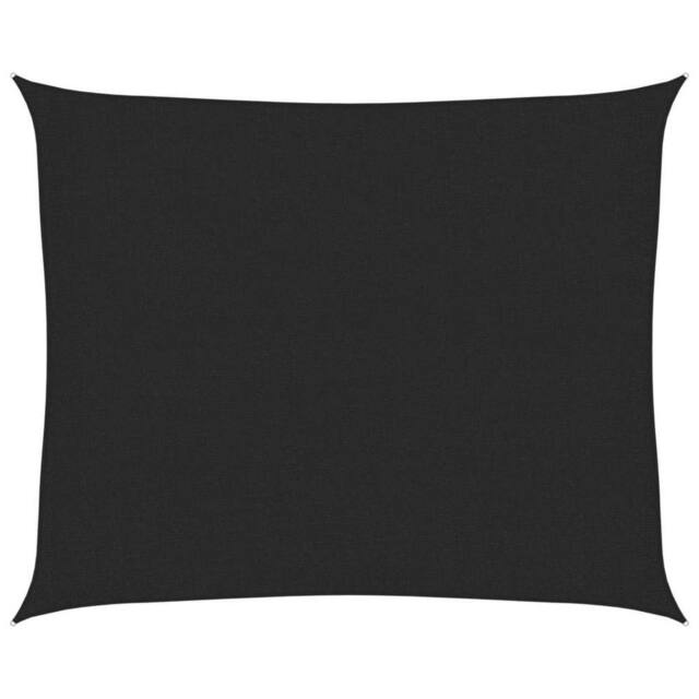Berkfield Home Sunshade Sail 160 g/m ² Black 2.5x3 m HDPE - image 1