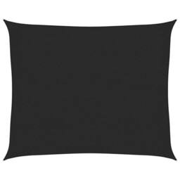 Berkfield Home Sunshade Sail 160 g/m ² Black 2.5x3 m HDPE - thumbnail 1