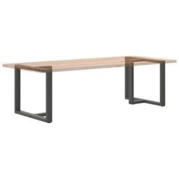 Berkfield Home Dining Table Legs T-Shaped¬†2 pcs Anthracite 90x35x(72-73) cm Steel in Charcoal - thumbnail 8