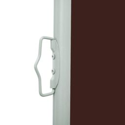 Berkfield Home Patio Retractable Side Awning 140x600 cm Brown - thumbnail 4