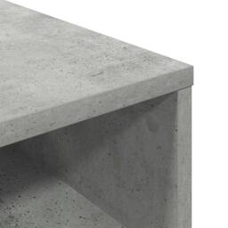 Berkfield Home Book Cabinet Concrete Grey 34x31x80 cm Engineered Wood - Size: 34 x 31 x 80 cm - thumbnail 7