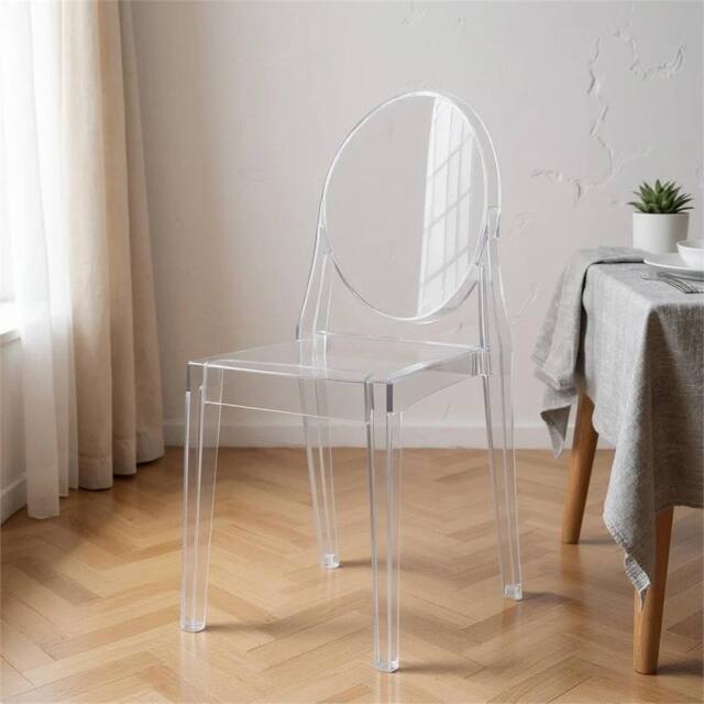 Nordara Clear Acrylic Ghost Dining Chair - Size: 100 cm - image 1