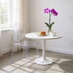 Nordara Clear Acrylic Ghost Dining Chair - Size: 100 cm - thumbnail 2