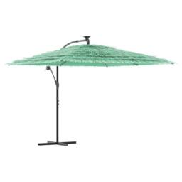 Berkfield Home Durable Garden Parasol with Steel Pole Green 290x290x238 cm - Size: 290 x 290 x 238 cm - thumbnail 3