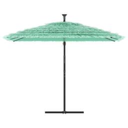 Berkfield Home Durable Garden Parasol with Steel Pole Green 290x290x238 cm - Size: 290 x 290 x 238 cm - thumbnail 1