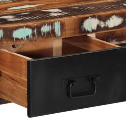 Berkfield Home Console Table Multicolour 100x35x75 cm Solid Wood Reclaimed - Size: 100 x 35 x 75 cm - thumbnail 7