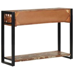 Berkfield Home Console Table Multicolour 100x35x75 cm Solid Wood Reclaimed - Size: 100 x 35 x 75 cm - thumbnail 5