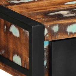 Berkfield Home Console Table Multicolour 100x35x75 cm Solid Wood Reclaimed - Size: 100 x 35 x 75 cm - thumbnail 6