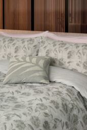 Nalu Nicole Scherzinger 'Kalea' Cotton Duvet Cover Set in Green - Size: King - thumbnail 2