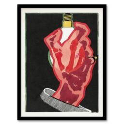 Artery8 Reijer Stolk Philips Lampen Lamps Advertising Design Framed Art Print in Black - Size: A3 - thumbnail 1