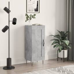 Berkfield Home Sideboard Concrete Grey 34.5x34x90 cm Engineered Wood - thumbnail 2