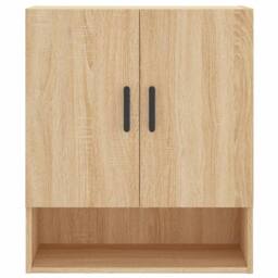 Berkfield Home Wall Cabinet Sonoma Oak 60x31x70 cm Engineered Wood in Light Brown - Size: 60 x 31 x 70 cm - thumbnail 5