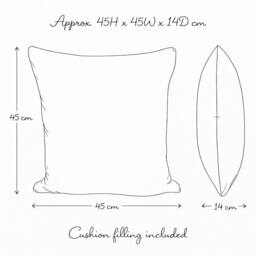 Peggy Wilkins Water Resistant Outdoor Garden Cushion Musical Score Pink - Size: 45 cm x 45 cm - thumbnail 3