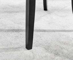 FurnitureboxUK Atlanta 6 White Dining Table & 6 Belgravia Black Leg Chairs - thumbnail 8