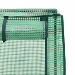 Berkfield Home Raised Bed with Greenhouse Cover Rattan Look 80x40x123 cm in Dark Grey - Size: 80 x 40 x 123 cm - thumbnail 7