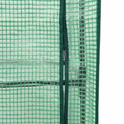 Berkfield Home Raised Bed with Greenhouse Cover Rattan Look 80x40x123 cm in Dark Grey - Size: 80 x 40 x 123 cm - thumbnail 8