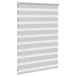 Berkfield Home Elegant Zebra Blind Light Grey 100x100 cm Fabric Width 95.9 cm Po - thumbnail 4