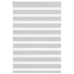 Berkfield Home Elegant Zebra Blind Light Grey 100x100 cm Fabric Width 95.9 cm Po - thumbnail 2