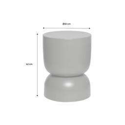 sweeek Side table, end table, metal bedside table Ø32 x H42cm in Cream - thumbnail 5