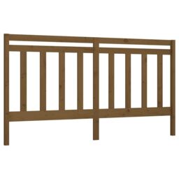 Berkfield Home Bed Headboard Honey Brown 206x4x100 cm Solid Wood Pine - Size: 206 x 4 x 100 cm - thumbnail 2