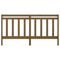 Berkfield Home Bed Headboard Honey Brown 206x4x100 cm Solid Wood Pine - Size: 206 x 4 x 100 cm - thumbnail 4