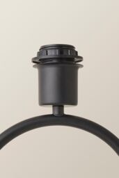 ValueLights Antonia Metal Oval Stem Table Lamp Base in Black - thumbnail 4