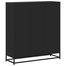 Berkfield Home Bookcase Black 97.5x33x107.5 cm Engineered Wood & Metal - thumbnail 6