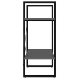 Berkfield Home Decorative 2-Tier Book Cabinet Grey 60x30x70 cm Engineered Wood - Size: 60 x 30 x 70 cm - thumbnail 6