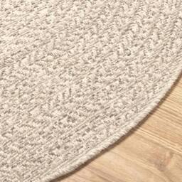 Berkfield Home Rug ZIZUR Cream √ò 90 cm Jute Look Indoor & Outdoor - Size: Medium - thumbnail 8