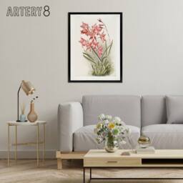 "Artery8 Frederick Sander Laelia Gouldiana Orchid Flowers Framed Canvas Art - Size: W12"" x H16""" - thumbnail 3