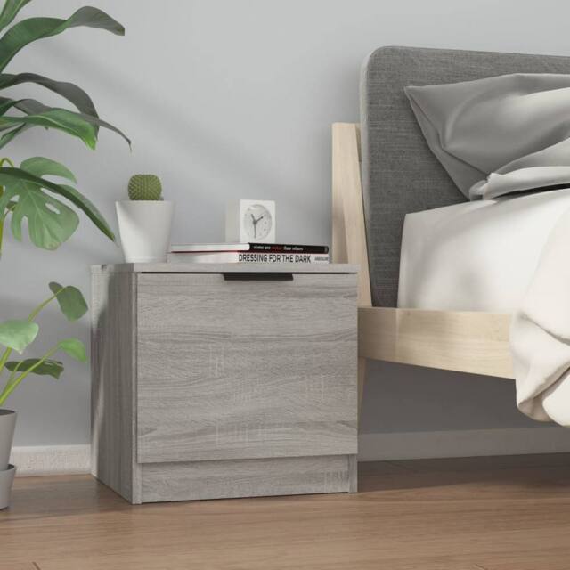 Berkfield Home Decorative Bedside Cabinets 2 pcs Grey Sonoma 40x39x40 cm - Size: 40 x 39 x 40 cm - image 1