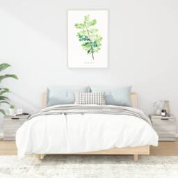 Berkfield Home Decorative Bedside Cabinets 2 pcs Grey Sonoma 40x39x40 cm - Size: 40 x 39 x 40 cm - thumbnail 2