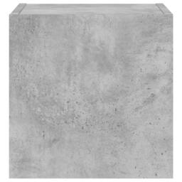 Berkfield Home TV Wall Cabinet with LED Lights Concrete Grey 30.5x35x30 cm - thumbnail 9