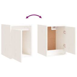 Berkfield Home TV Cabinets 8 pcs White Solid Wood Pine - thumbnail 8