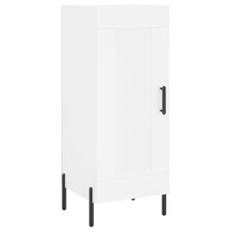 Berkfield Home Highboard White 34.5x34x180 cm Engineered Wood - thumbnail 5
