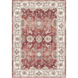 The Rug Shop UK Red Bordered Floral 7mm Pile Stain-Resistant Traditional Rug - Size: 160 cm x 230 cm - thumbnail 4