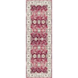 The Rug Shop UK Red Bordered Floral 7mm Pile Stain-Resistant Traditional Rug - Size: 160 cm x 230 cm - thumbnail 3
