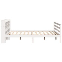 Berkfield Home Bed Frame with Headboard without Mattress White 180x200 cm Super King - thumbnail 5