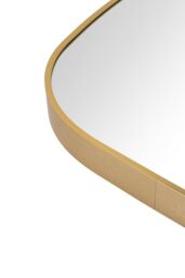 nielsen Archer Metal Square Wall Mirror Large 80Cm in Gold - thumbnail 5